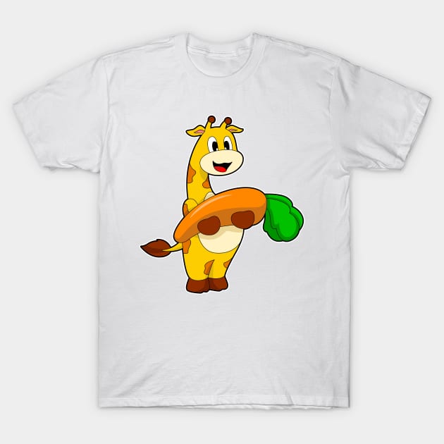 Giraffe Carrot T-Shirt by Markus Schnabel